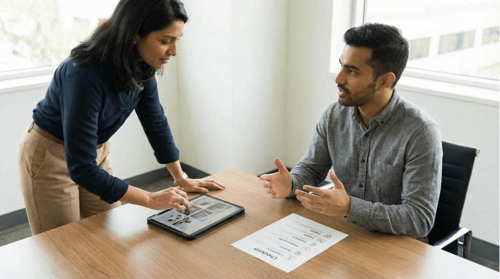 Interview evaluation factors for IT careers for freshers including fundamentals, projects, communication