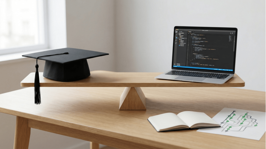 Balanced view of degree and skills for Career Growth in IT