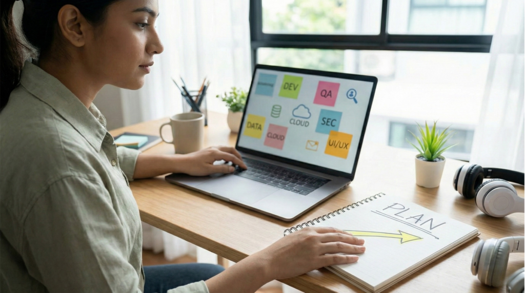 Fresher overwhelmed by multiple IT career options turning into a clear path